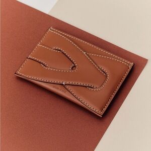 Polene Brown Leather Card Holder